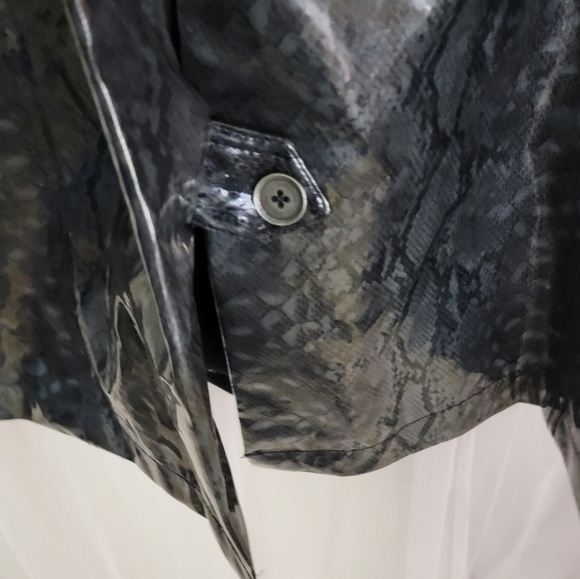 NWT Zara Srpls Snake Snkin Trench Coat Small - Picture 12 of 12